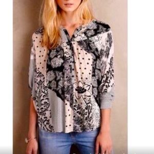 Rare Anthro Print Blouse